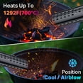 thumbnail image 3 of WPM Electric Charcoal Starter Fire Lighter with Air Blower, 60S Rises to 1292℉ Chemical Free Heated | 9.19ft Cable for BBQ Smoker, Grill Starter, Wood Burning Fireplaces & Fire Pits, 3 of 7