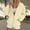 Beige, variant on Kilaqueen Full Zip Up Hoodie for Women Athletic Long Sleeve Hooded Sweatshirts with Pockets Soft Comfort Jacket Loose Fitness Coat for Women