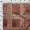 thumbnail image 3 of oneOone Cotton Poplin Brown Fabric Geometric Dress Material Fabric Print Fabric By The Yard 56 Inch Wide, 3 of 4