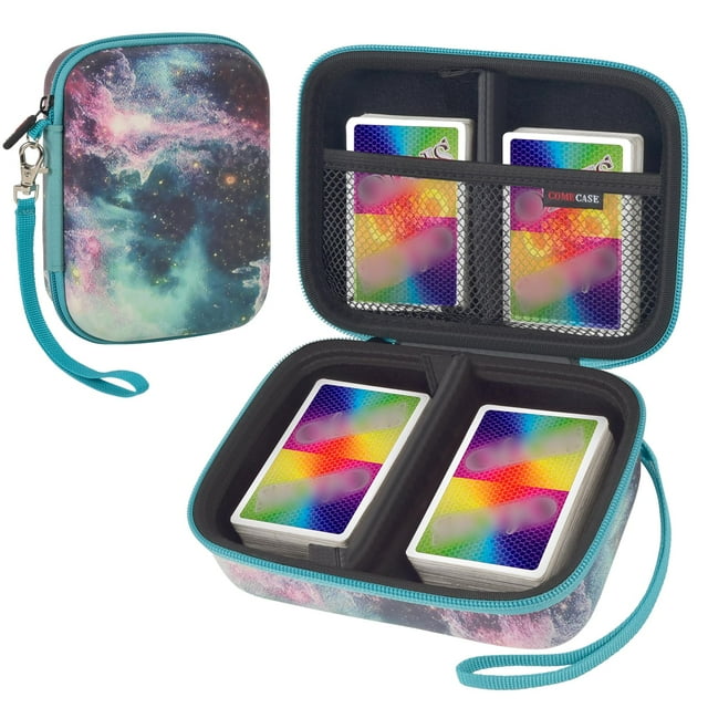 Funda con tarjetero Comecase para tarjetas PM TCG y más - Galaxy
