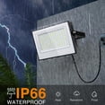 thumbnail image 4 of Focos LED Onforu para exteriores, 200 W, 19 000 lm, IP66, 6500 K, 2 unidades, 4 of 7