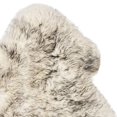 thumbnail image 4 of Safavieh Sheep Skin Collection SHS121E Handmade Rustic Glam Genuine Pelt 3.4-inch Extra Thick Area Rug, 3'7" x 5'11", Ivory / Smoke Grey, 4 of 4