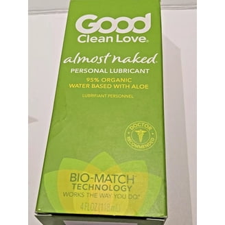 Good Clean Love: Almost Naked Personal Lubricant, Organic Water-Based Gel  with Aloe Vera, Safe for Sex Toys & Condoms, 4 Oz (2-Pack) - Walmart.com
