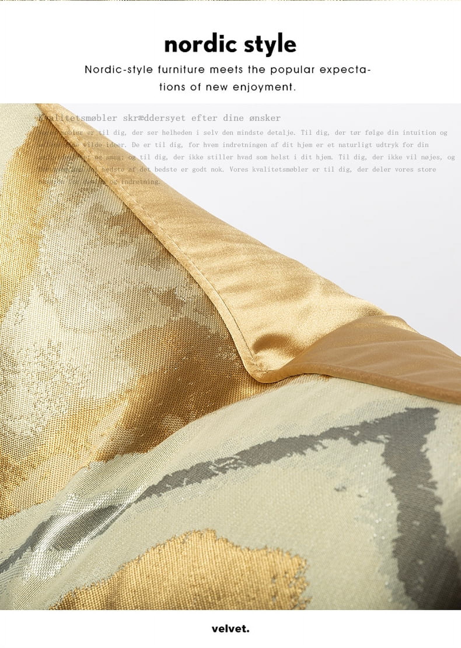 THE-TINOART Nordic Luxury Marble Texture Velvet Throw Pillow Cover 18x18 Inch Neutral Decorative Abstract Square Brown Cushion Cover for Couch Sofa Bedroom Living Room - 1 Pack