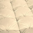 thumbnail image 3 of D.N.G. BEDDINGS Luxurious 5 Piece Pom Pom Half Pinch Pleated Comforter Set, 800 Thread Count, 100% Egyptian Cotton, White Vintage Pom-Pom Fringe Super Soft (Super King Size Solid Ivory Color), 3 of 4