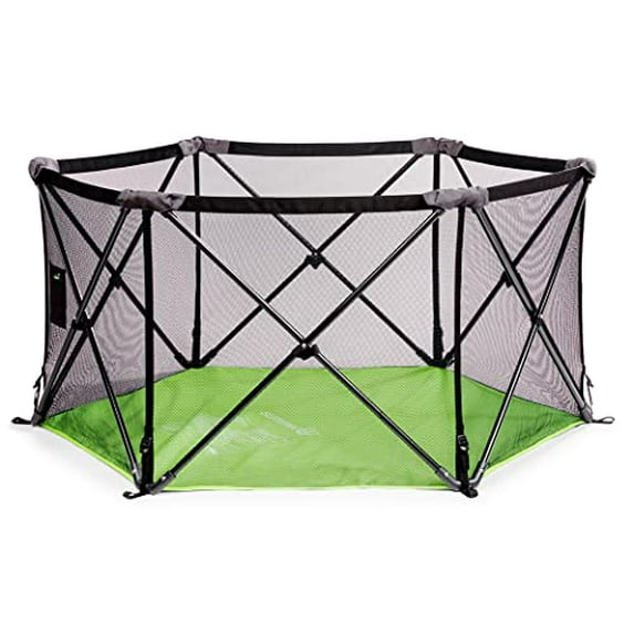Open Box Summer Infant Pop ‘n Play Portable Playard, Green - Lightweight Play Pen