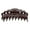 Brown, variant on 4 inch Scalloped Jaw Clip with Holes-Red