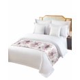 thumbnail image 2 of Xipuska Pink Spring Floral Bed Runners for King Size Bed, Decorative Bed Throws for Foot of Bed, Summer Flowers Botanical Vintage Bed Runner Sofa Throw Bedding Scarf Protector Slipcover for Bedroom, 2 of 6