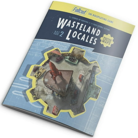 Modiphius Entertainment: Fallout: The Roleplaying Game - Map Pack 2: Wasteland Locales - 32 Page RPG Book & 4 Double-Sided Poster-Sized Maps, Tabletop