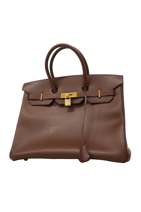 Pre-Owned Hermes Birkin 35 Handbag, Ardennes Marron, F stamp, Ladies' P2688510