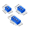 thumbnail image 2 of 100 Uds KF301-2P/3P/4P PCB bloque de terminales de tornillo 2 pines 3 pines 4 pines conector de cable, 2 of 7