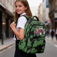 thumbnail image 6 of Garronmavis Green Camo Tractor Backpack for Boys, 17 Inch Lightweight School Bag for Ages 9-12, Elementary Backpack with 600D Breathable & Multi-Pockets, 6 of 7