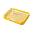 thumbnail image 2 of tzyudk Flat Bottom Dog Toilet Detachable and Washable Pet Potty Tray for Small and Medium Dogs Non Slip Easy Clean Indoor Outdoor Use Plastic Yellow, 2 of 6