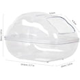 thumbnail image 5 of FFIY Hamster Sand Bath Container Large Transparent Plastic Toilet with Scoop Set for Small Pet Animals Cage Accessories, 5 of 5
