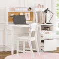thumbnail image 2 of STAROUS Kids Study Desk and Chair Sets with Hutch and 2 Storage Drawers, 2 of 6