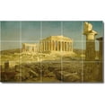 thumbnail image 1 of Ceramic Tile Mural-Frederic Church Historical Bathroom Tile Mural 26. 21.25" w x 12.75" h using (15) 4.25 x 4.25 ceramic tiles, 1 of 3