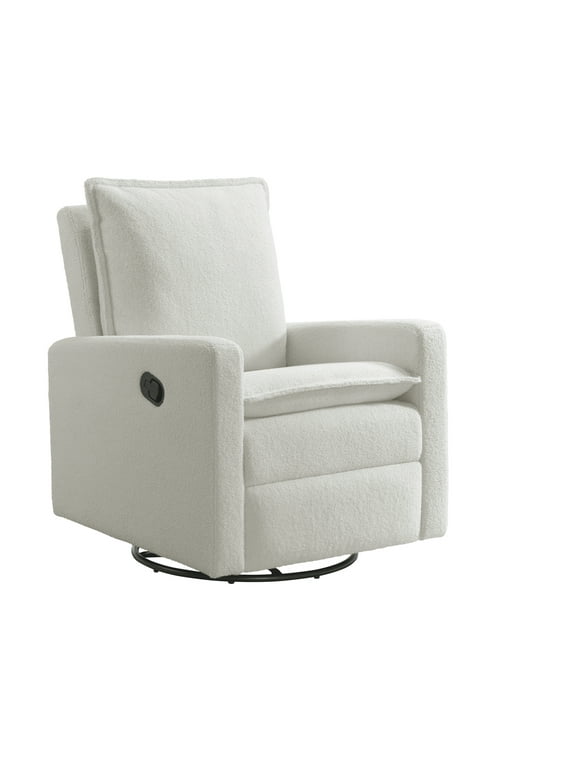 Soho Baby Coventry Glider Recliner Boucle White
