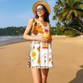 thumbnail image 3 of Vsdgher Robes d'Été Imprimé l'Action de Grâce pour Femmes Robe Décontractée Col en U Robe de Plage Sans Manches Robe Débardeur Ample avec Poche, 3 of 7
