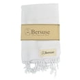 thumbnail image 3 of Bersuse Serviette à Main Turque 100 % Coton Anatolia - 23x43 Pouces, Blanc, 3 of 5