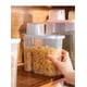 thumbnail image 5 of Cereal Storage Containers, Set of 4 Transparent Plastic Food Container, 2.5 L Food Organizer for Grain, Oat, Beans (Multiple Colors), 5 of 5
