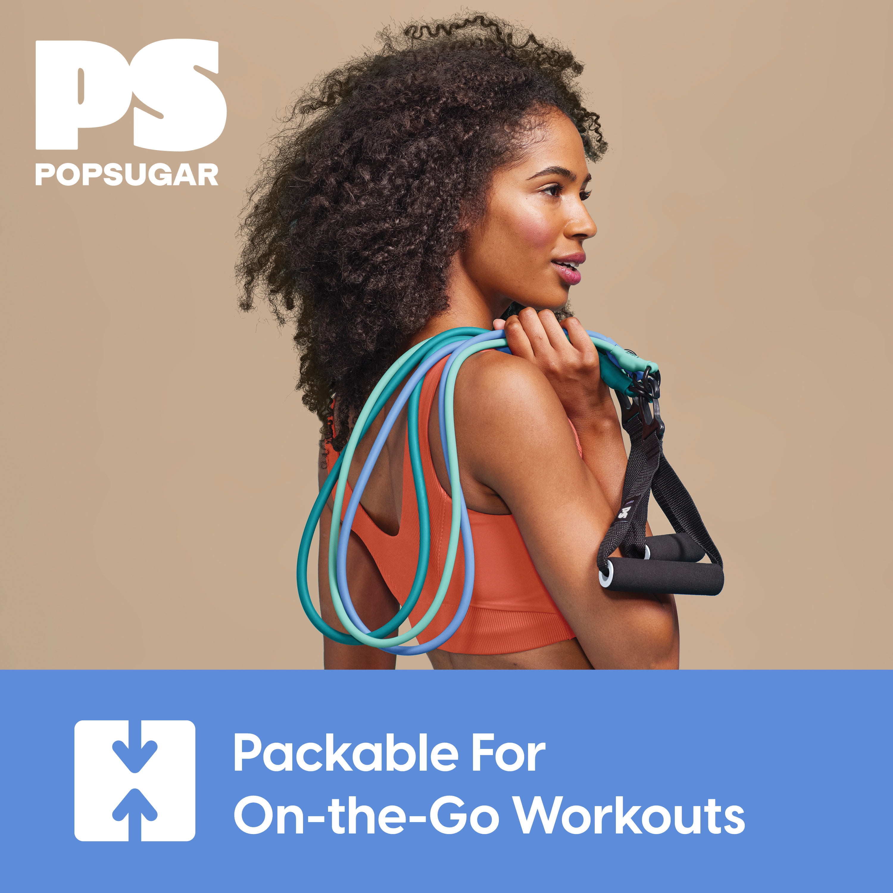 Popsugar 3-in-1 Resistance Cord, Exercise Bands