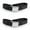 Black, variant on Jeep CJ-DJ 1953-1970 Airplane 2 Point Gray & Grey Lap Bucket Seat Belt Kit - 2 Belts