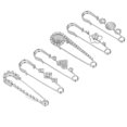 thumbnail image 1 of Broches para mujer broches de seguridad de estilo elegante aleación resistente para vestido ANGGREK Otros, 1 of 8