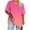 Hot Pink, variant on GERsome Plus Size Tops for Women V-neck Tee Summer Short Sleeves T Shirts, Sizes S-5XL