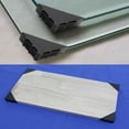 thumbnail image 5 of Protectores de esquinas negros de 6 mm para vidrio afilado, espejo, baldosas de cerámica, cubiertas de esquinas de triple forma, 20 piezas, 5 of 5