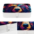 thumbnail image 4 of Bear Portable PU Leather Jewelry Box with Removable Compartment, Necklace Holder, Storage Box, and Jewelry Organizer, 4 of 6