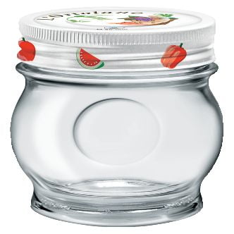 Contenedor De Vidrio Con Tapa De 212 Ml. Borgonovo Ortolano