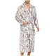 thumbnail image 2 of Batas de franela para hombre, ropa cálida para el hogar, batas de secado con absorción de agua, bata de baño hasta la rodilla, pijamas, camisón de poliéster para hombre, 2 of 4