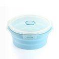 thumbnail image 2 of YAOMOBB Airtight Lunch Container Round Silicone Lunch Box Microwave Safe Foldable Sealed Lid Portable Bento Food Container for Kitchen, 2 of 6