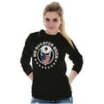 thumbnail image 5 of No Quarter Given Skull American Flag Long Sleeve TShirt Men Women Brisco Brands S, 5 of 6