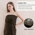 thumbnail image 2 of 12 Piece Family Towels Set for Bathroom, Quick Drying, High Absorbent Ultra Soft Towel Sheet, Includes 4 Bath Towels, 4 Hand Towels, & 4 Washcloths (Dark Brown), 2 of 7