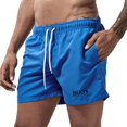 thumbnail image 1 of Bañador corto de secado rápido para hombre, traje de baño transpirable con cordón y bolsillos para surfear en la playa, Verano Fivean unisex, 1 of 2