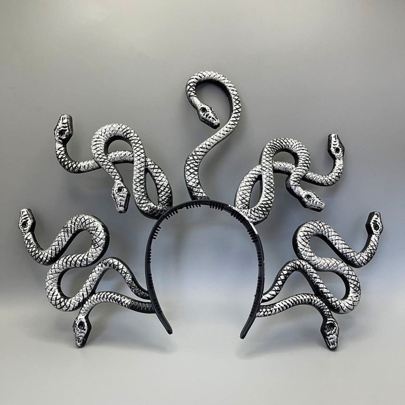 Women Snake Headband Plastic Medusa Hair Accessory for Halloween Festival Snake Crown VICASKY Snake Shape Halloween Headband – Medusa  main image 3