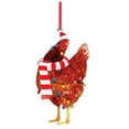 thumbnail image 2 of XGFHYJEH Christmas Tree Ornaments Clearance, Christmas Ornaments, Christmas Tree Decorations, Wooden Hanging Chicken Pendants With Scarves Decor For Xmas Tree, Party Supplies, 2 of 5
