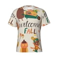 thumbnail image 3 of Naloa Autumn In The Forest Men's T-Shirt Sport T-shirt Men's Basic Tee Casual Men's Shirt, Round Neck, Short Sleeves - Large, 3 of 5