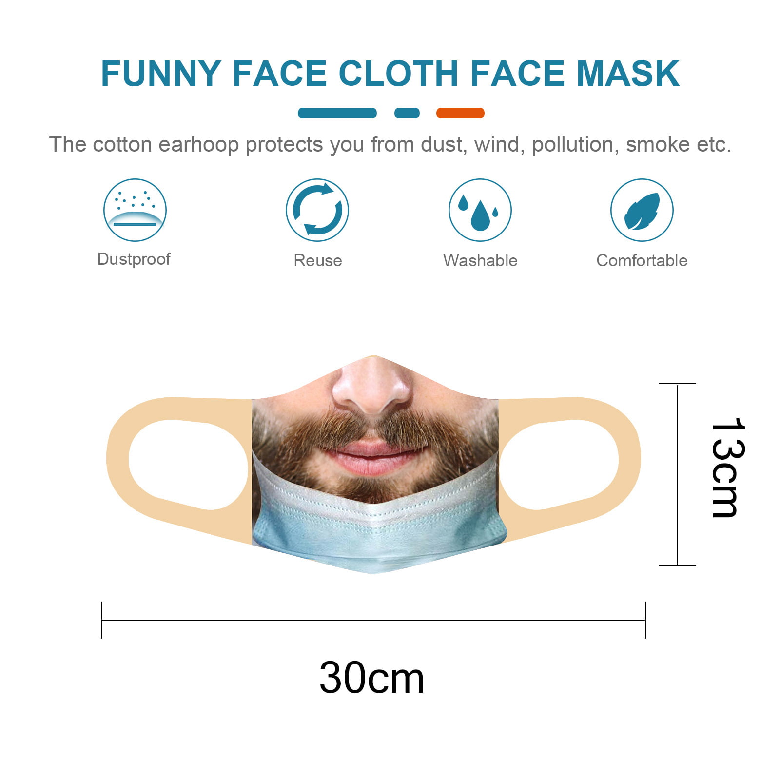 Details about   New Creativity Fun Bandit Prank Face Mask Masque Mouth Cover For Men/Women 