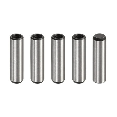 

M6 Internal Thread Dowel Pin 5 Pack 10x35mm Chamfering Flat Carbon Steel Cylindrical Pin