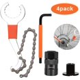 thumbnail image 1 of Bicycle Chain Whip Tool Set, Bike Cassette Removal Tool with Chain Whip + Auxiliary Wrench + Bicycle Rotor Lockring Removal + Bike Sprocket Remover| Bicycle Repair Kit, 1 of 7