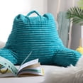 thumbnail image 5 of Clara Clark Backrest Reading Pillow with Arms, Shredded Memory Foam Bedrest Pillow, Medium, Teal, 5 of 6