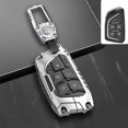 thumbnail image 2 of Zinc Alloy Key Fob Cover,Keychain,Full Protection Car Key Case for Cadillac Escalade ESV CT4 CT6 CT5 XTS XT4 XT5 Corvette C8 Smart Remote Keyless Keyshell Accessories, 2 of 6