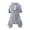 Grey, variant on Mightlink Pet Coat Solid Color Half Sleeves Round Neck with Ring Elastic Thick Warm Cozy Plush Four Legs Puppy Coat for Home
