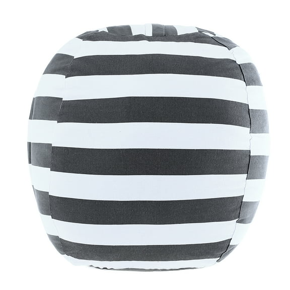 WYN Bean Bag Chair Cover, White and Grey