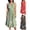 Green, variant on Floral Dresses for Women Plunge V Neck Sleeveless Midi Dress Flowy Casual Garden Party Summer Swing Sundress Green S