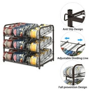 3-Tier Stackable Rack Organizer, Metal Bronze, 16.73 x 12.2 14.76