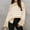 Khaki, variant on VgaVtl Cotton Sweaters for Women Plus Size Pullover Long Sleeve Women's Sweaters Knitted Yellow Striped Casual Sweaters