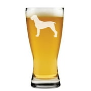 15 oz Beer Pilsner Glass Cane Corso